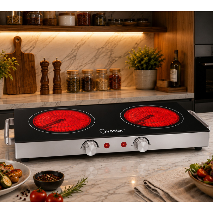 Double Burner Infrared Cooktop (2200W)